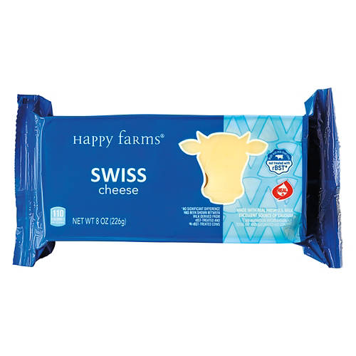 Happy Farms Swiss Cheese Block, 8 oz